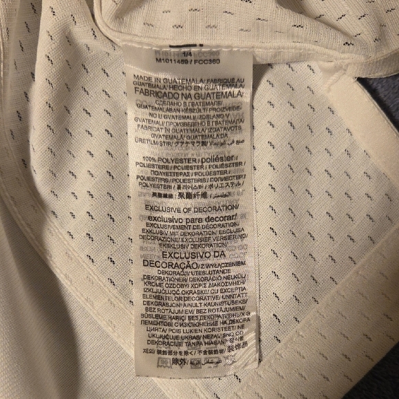 NFL White Jersey with Bold Black Numbers - Picture 7 of 10